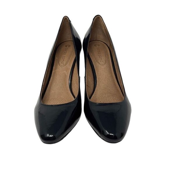 Corso Como 8.5 Black Patent Leather Pumps 3 in Heels Stiletto Evening Elegant - Picture 2 of 7